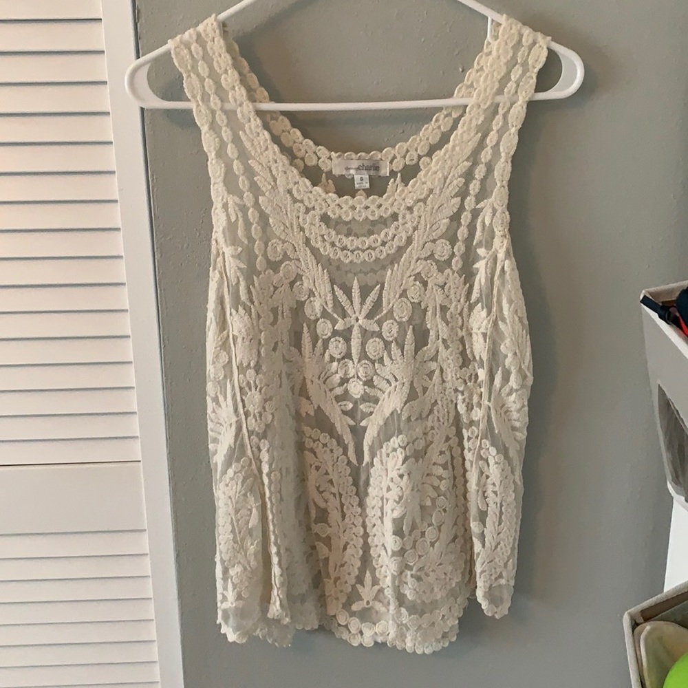 Lace tank top
